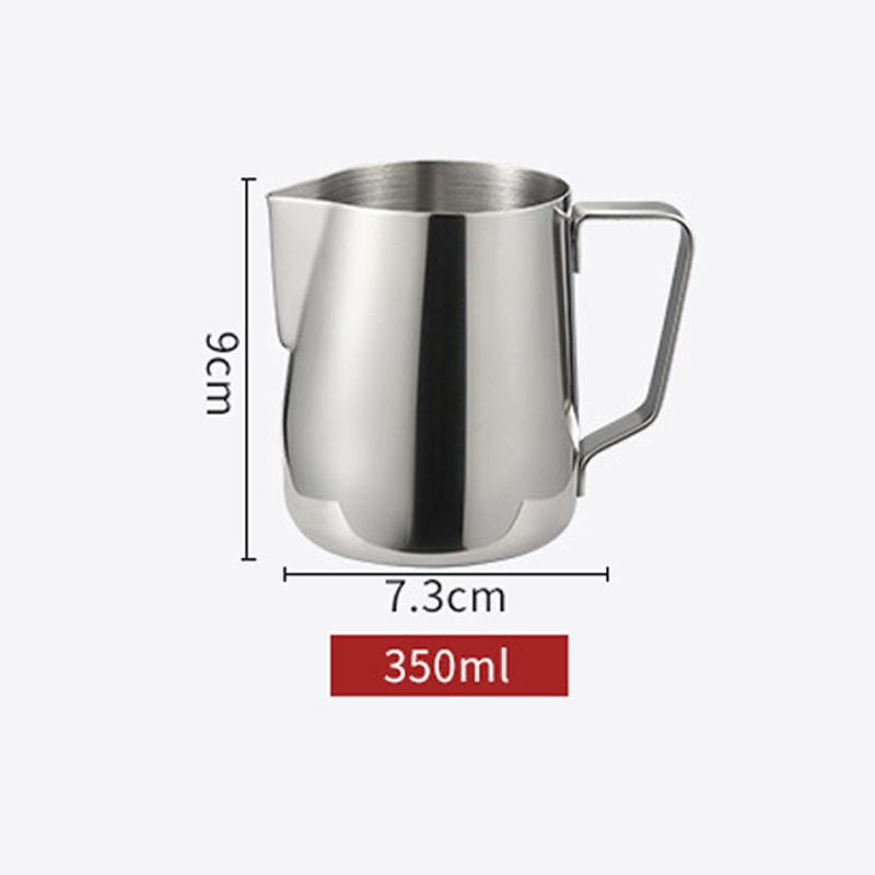 Stainless Steel Milk / Coffee Frothing Jug Frother Latte Container Metal Pitcher