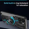 For Motorola Edge 50 Neo 5G/Moto S50 5G Case PC+TPU Kickstand Phone Back Cover with Camera Slider