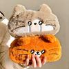 Cute Plush Animal Pencil Case Stationery Pen Bag Portable Makeup Bag Student Sundry Organizer Pouch Back To School Gifts