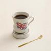 Plant Ash Ceramic Golden Arowana Gold Scale Gourd Shape With Spoon Office Drinking Water Personal Cup Water Cup