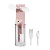 Handheld Spray Fan with Powerful Motor Strong Airflow 4 Speeds Low Noise Rechargeable Personal Small Pocket Fan