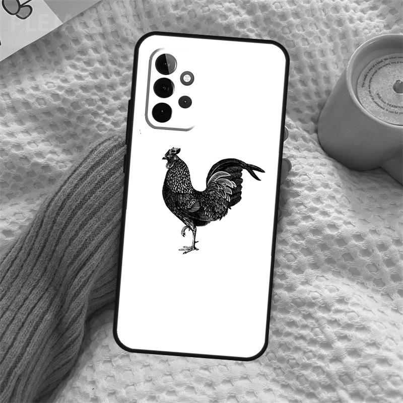 Chicken Hen Rooster Case For Samsung Galaxy A16 A33 A36 A56 A26 A15 A55 A53 A35 A22 A32 A52 A54 A34 A14 A05 A06