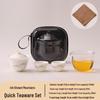 Shangqi Mutton Fat Jade Porcelain Portable Travel Tea Set