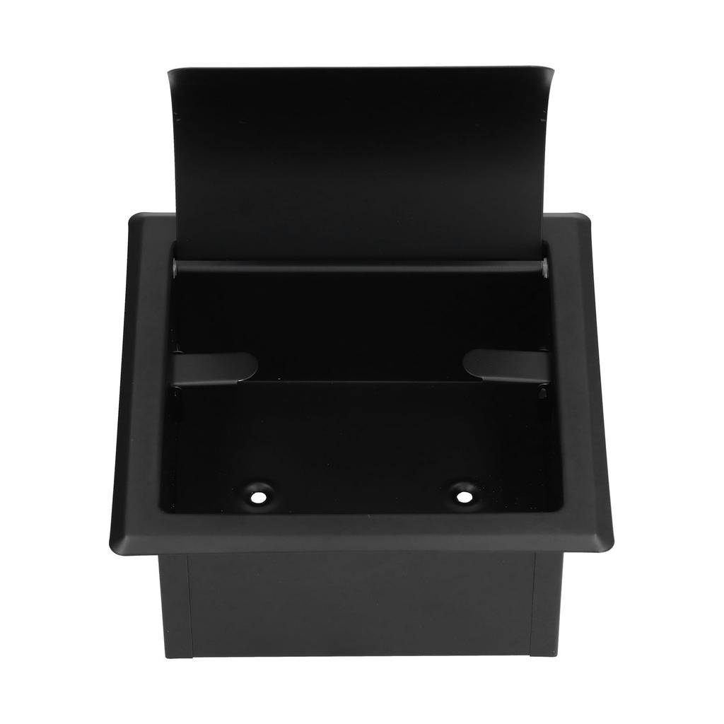 Embedded Toilet Paper Holder 304 Stainless Steel Roll Paper Rack for Home Bathroom Hotels Black