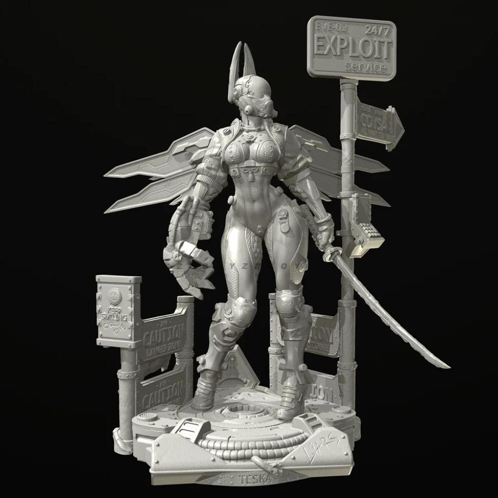 60mm 75mm100mm Resin model kits figure beauty colorless and self-assembled 3D Printing TD-6774/3D