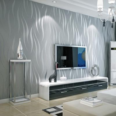 Home Wall Sticker Modern 3D Abstract Curved Strip Wallpaper Decor