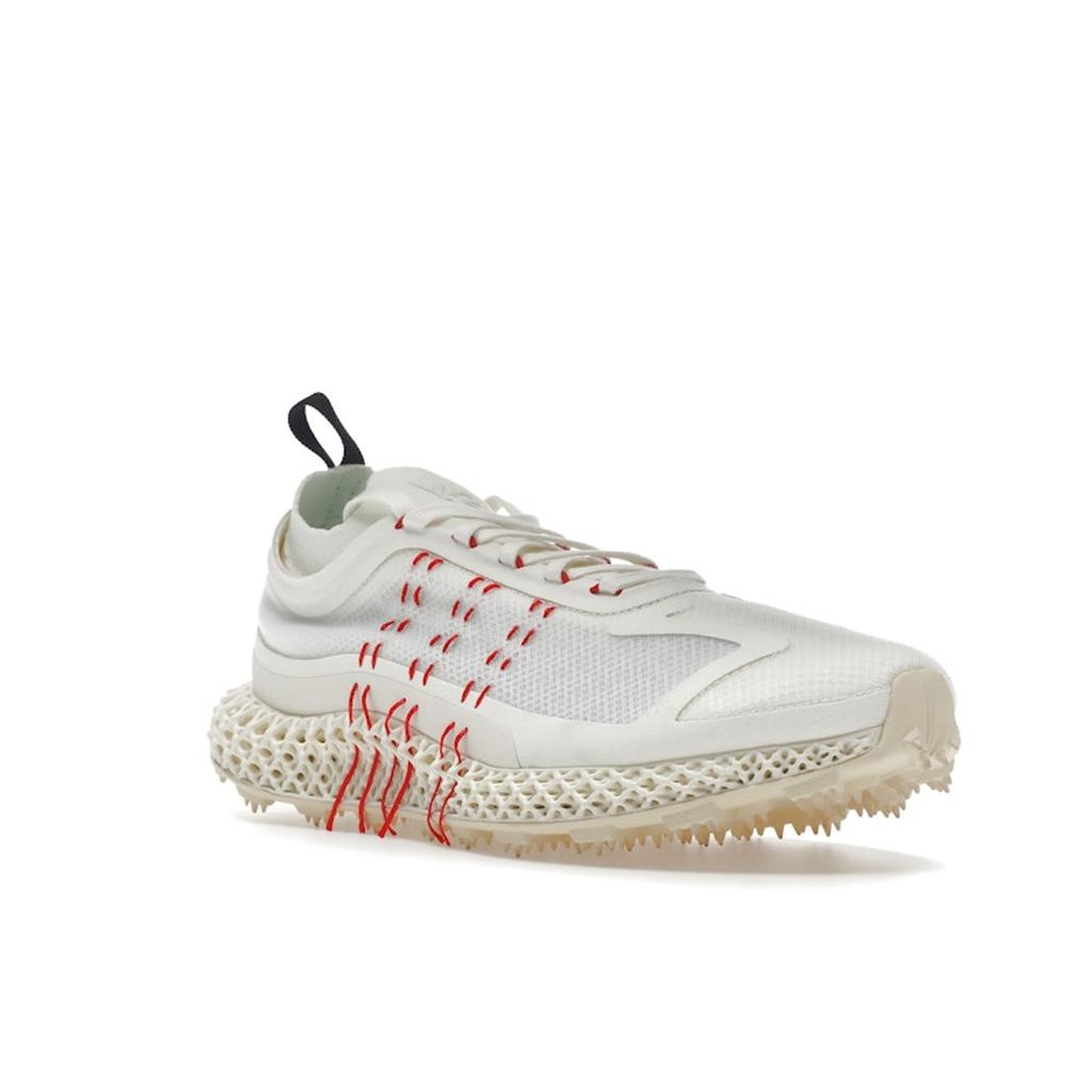 Adidas Y-3 Runner 4D Halo Core White Unisex Sneakers Red Bright-Cyan GW4451