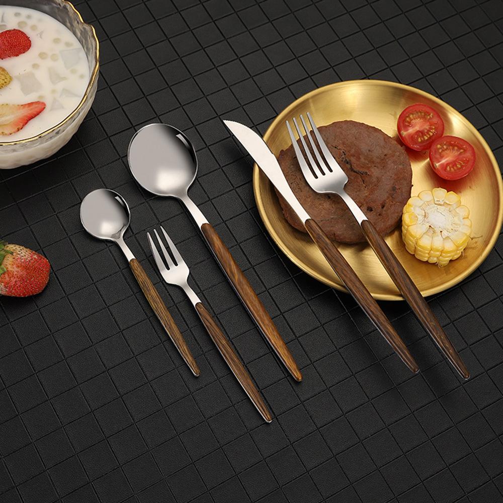 20-teiliges spiegelpoliertes Besteck-Set aus Edelstahl, Tafelgeschirr-Besteck-Set für Zuhause, Restaurant, Hochzeit, Service für 4 Personen