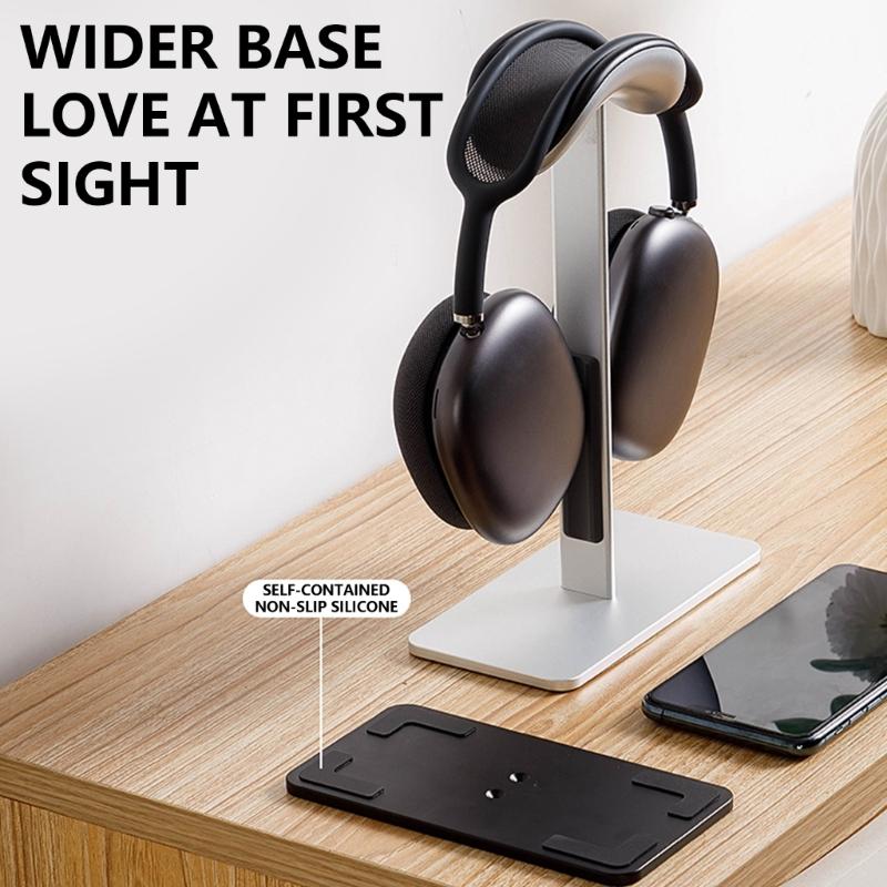 Kopfhörerständer aus Aluminiumlegierung, rutschfeste Basis, Displayhalter für Headsets und Schmuck