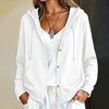 Women's Casual Long Sleeve Button Down Hoodie Jacket