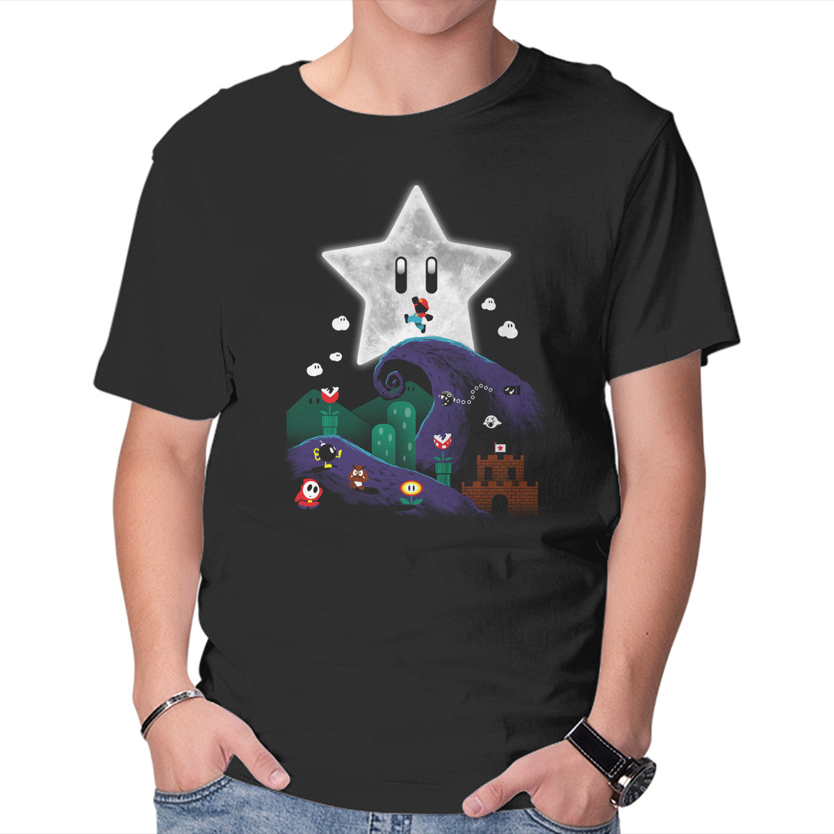 Unisex Crew Neck T-Shirt Plumber s Nightmare Graphic Short Sleeve Casual Tee M