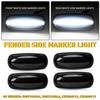 4Pcs White LED Side Marker Lights Fit Dodge RAM 2500HD 3500HD Double Wheel 03-09