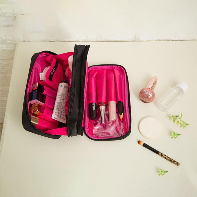 Geanta cosmetice Geanta de machiaj pentru femei Organizator profesional de calatorie Trusa de toaleta de machiaj