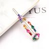 New Multicolor Crystal Fashion Hairpins Women Girls Hair Clips Bobby Pin Accessories Hairgrip Hairclip Headwear Barrette