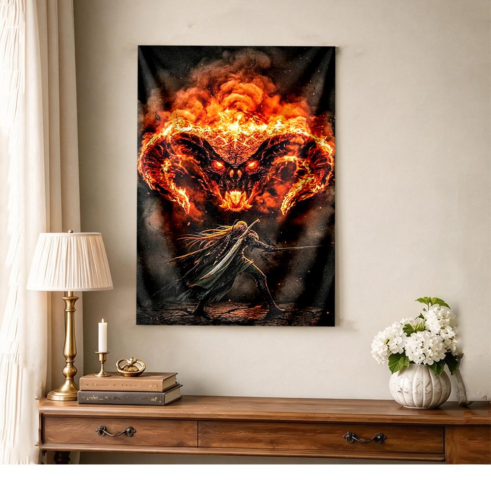 Lord Rings Boho Wall Tapestry Nordic Minimal Designed for Living Room Bedroom Reading Corner All Season Exotic Pattern Perfect Gift for Dorm Roommate