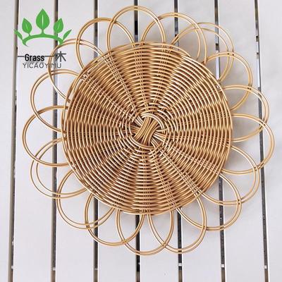 Handmade Bohemian Faux Rattan Wall Ornaments: Woven Decorative Hanging for Sofa Headboards