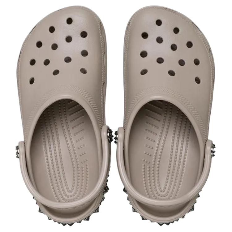 Crocs Classic Studded Clog Taupe Unisex 211596-214