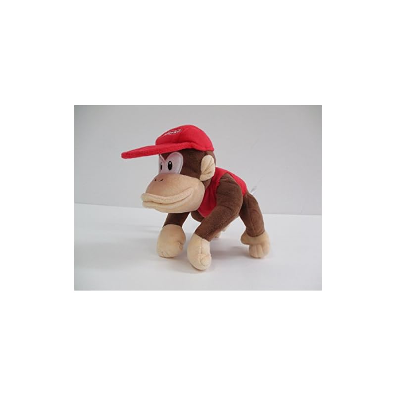 Sanei Boeki Super Mario ALL STAR COLLECTION Diddy Kong (S) W15 X D20 X H18cm Plush Toy AC21