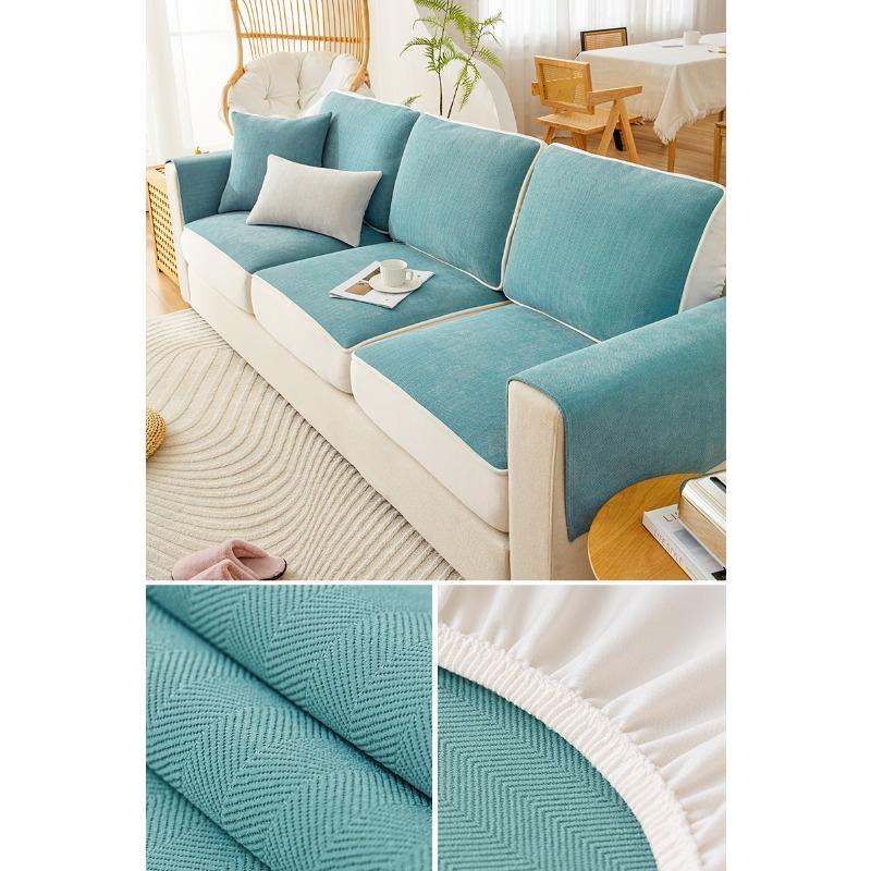Pokrowiec na sofę Chenille Stretch Pokrowiec na cały pokrowiec Poduszka na leniwą sofę Cztery pory roku Uniwersalny pokrowiec na siedzenie