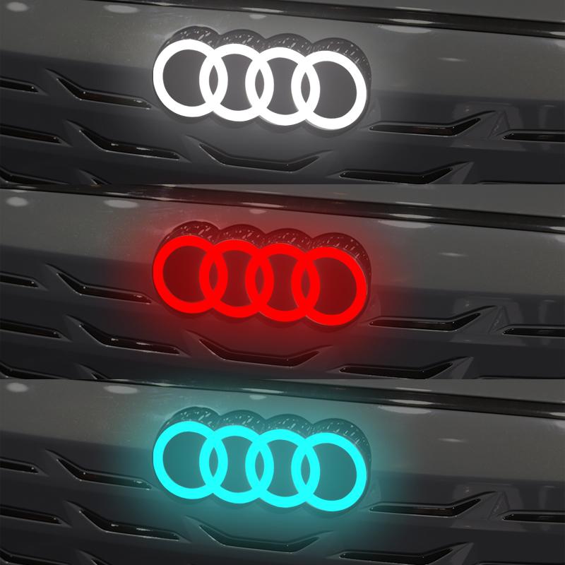 LED-Logo-Leuchte 249 273 285mm Kühlergrill Vorne Statisch Weißes Licht Wasserdicht Für Audi A3 A4 A5 A6 A7 A8 S3 S4 S5 S6 S7 TT Auto Stil