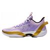 Three Point Rain1.0 Cushioning Abrasion Resistant Low Top Basketball Shoes Men's Purple 912411102-3