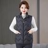 Winter new down cotton vest mother large size stand-up collar cotton vest middle old woman warm top vest