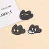 Cutee Black Cat Enamel Pins Cartoon Kitten Void Loading Kawaii Animal Brooches Lapel Backpack Badge Jewelry Gifts for Friends