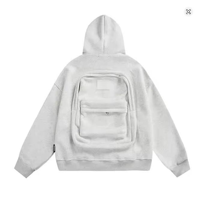 

Мужское худи однотонное с маленькой сумкой на спине, толстовка, весенне-осенняя куртка на четыре сезона, мужская женская модная брендовая куртка с капюшоном для мужчин, пальто S