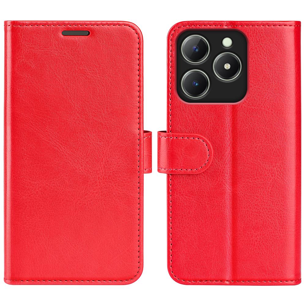 For Realme Note 60x 4G/C63 4G/C61 4G Wallet Case Crazy Horse Texture Leather Stand Phone Cover