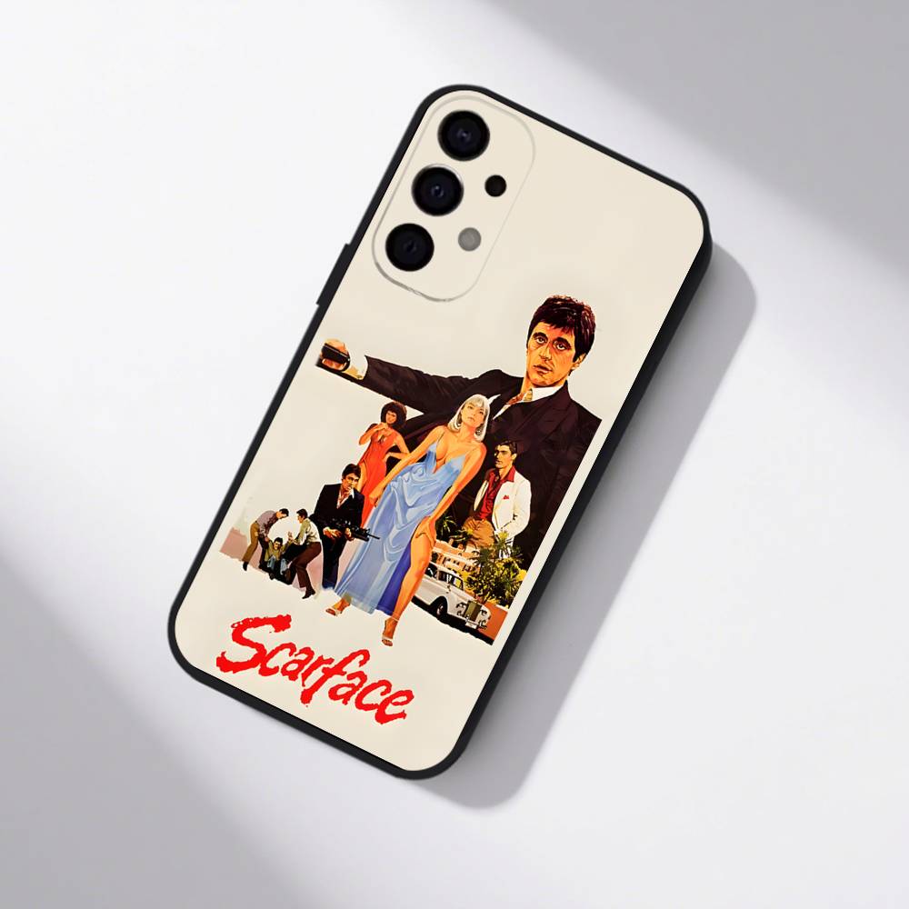 S-Scarfaces Tony M-Montana Phone Case For Samsung S25,S24,S21,S22,S23,S30,Ultra,S20,Plus,Fe,Lite,5G Black Cover