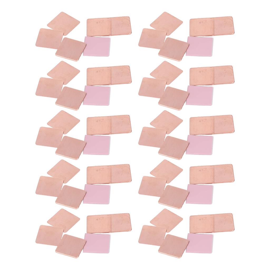 Heatsink Copper Pad Shim Silicone Pad Heat Sink Thermal CPU Cooler Kit for VGA VRAM RAM