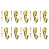 10 Stück Retro-Haken, europäischer Mini-Haken, Bronze-Verschluss, Kleiderbügel für Kleidung, Schlüssel, Hut, Handtuch, Robe