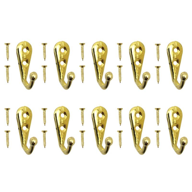 10 Stück Retro-Haken, europäischer Mini-Haken, Bronze-Verschluss, Kleiderbügel für Kleidung, Schlüssel, Hut, Handtuch, Robe