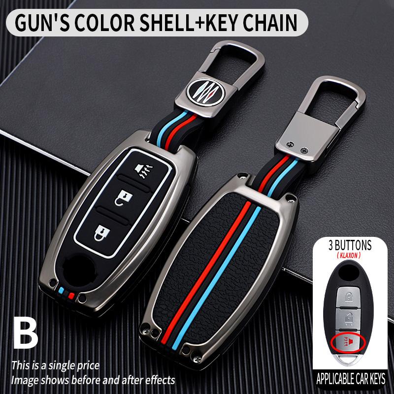 Car Key Case CoverProtective Shell Fob for Nissan Qashqai X-Trail T32 T31 Juke J10 J11 Kicks Tiida Pathfinder Note for Infiniti