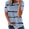 Women's Fashion Casual Loose Round Neck Printed Short Sleeve T-Shirt Top