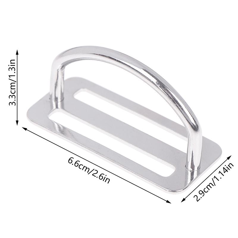 316 Stainless Steel Scuba Diving Weight Belt Slide Keeper D Ring Webbing Harness Belt Retainer Stopper Freediving Accessoires