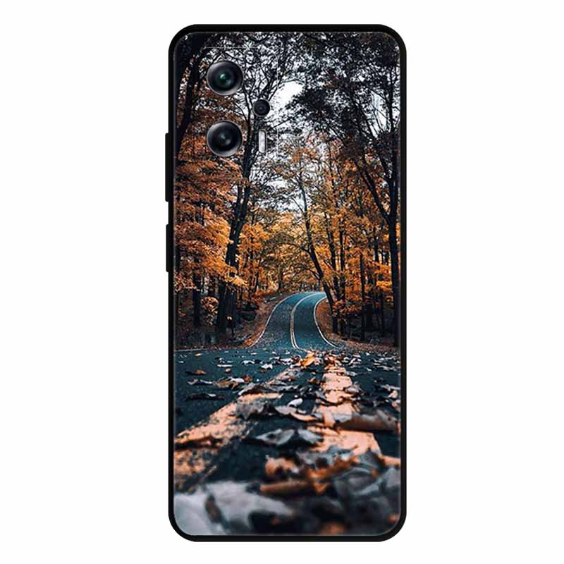 

For Xiaomi Poco X4 GT Case X4GT X 4 GT Wolf TPU Silicone Soft TPU Back Cover for Poco X4 GT Para Cartoon Black Edge Fundas Coque Poco X4 GT