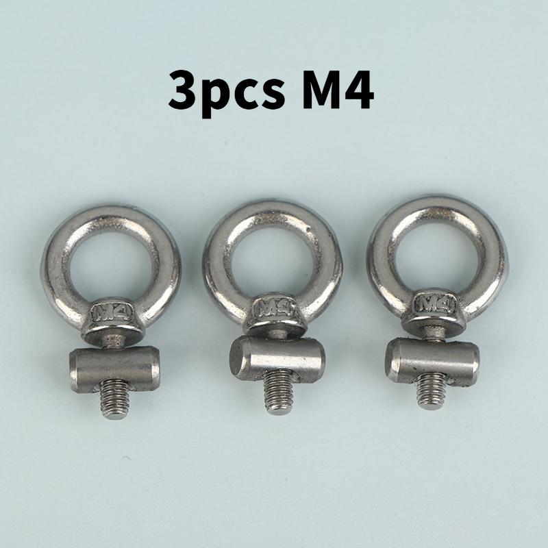 Stainless Steel Eye Bolt Screws | Multi-Size(M3/4/5/6) Ring Bolts for Hanging, Rigging & Hardware Applications