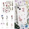 12 Folhas de Scrapbook de Flores Decorativas Planta em Destaque PET Transparente para Fotos e Artesanato DIY Adesivos, Adesivos, Adesivos, Adesivos, Material,