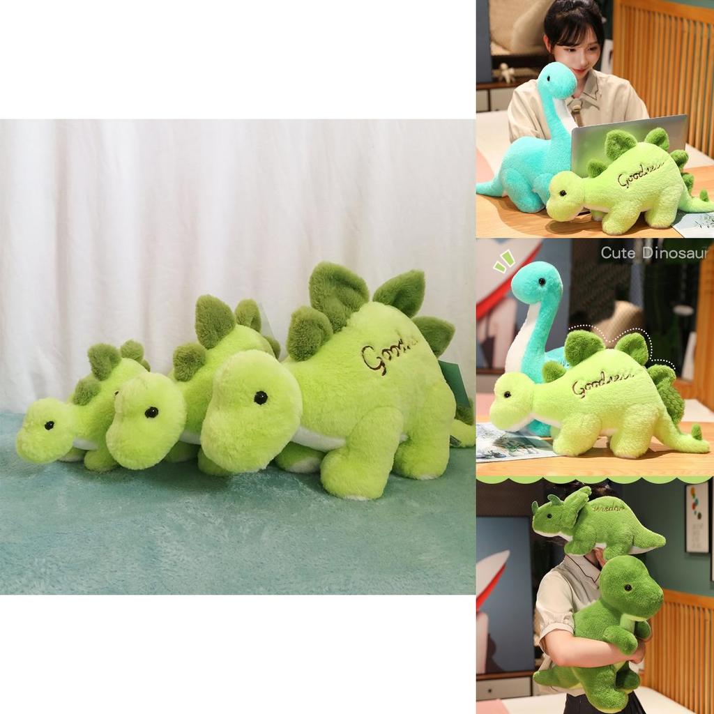 Jurassic Dinosaurier Park Plüschtier Grüner Stegosaurus Dreieckiger Drache Tyrannosaurus Rex Cartoon Stofftier