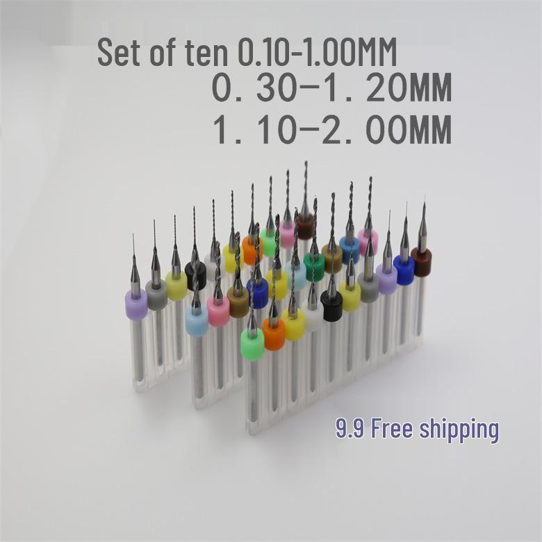 

Tungsten Steel Spiral PCB Engraving Drill Bits: Sizes 0.1-1.0mm Drill Bit 0.20-0.50MM Set