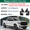 Car Mud Flaps For GWM Cannon Alpha Accessories 2025 Poer Sahar P500  2024 Mudguards Splash Guard Front Rear Fenders Tools