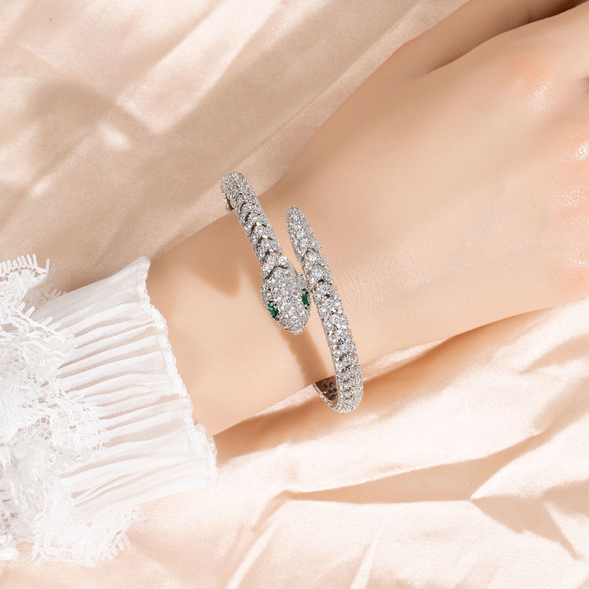 

Браслет Змея Духа с Покрытием из Настоящего Золота - Преувеличенный Европейский и Американский Стиль