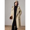 VICTORIA&VERA Women's Hooded Double-Faced Wool Long Coat