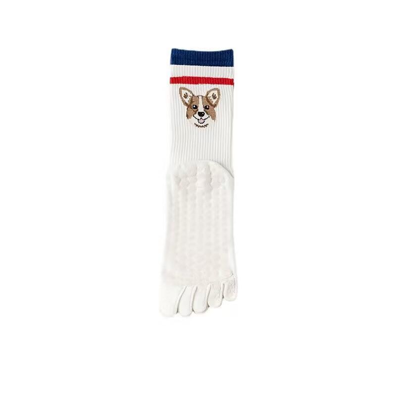 Five Fingers Socks Female Cotton Spring And Fall Mid Call Socks Professional Non Slip Sports Yoga Socks Pilates Indoor Fitness Socks