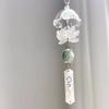 Transparent Keychain Cute Wind Chime Pendant Keyring Mobile Phone Lanyard Kawaii Bag Decorative Accessories Home Decorations