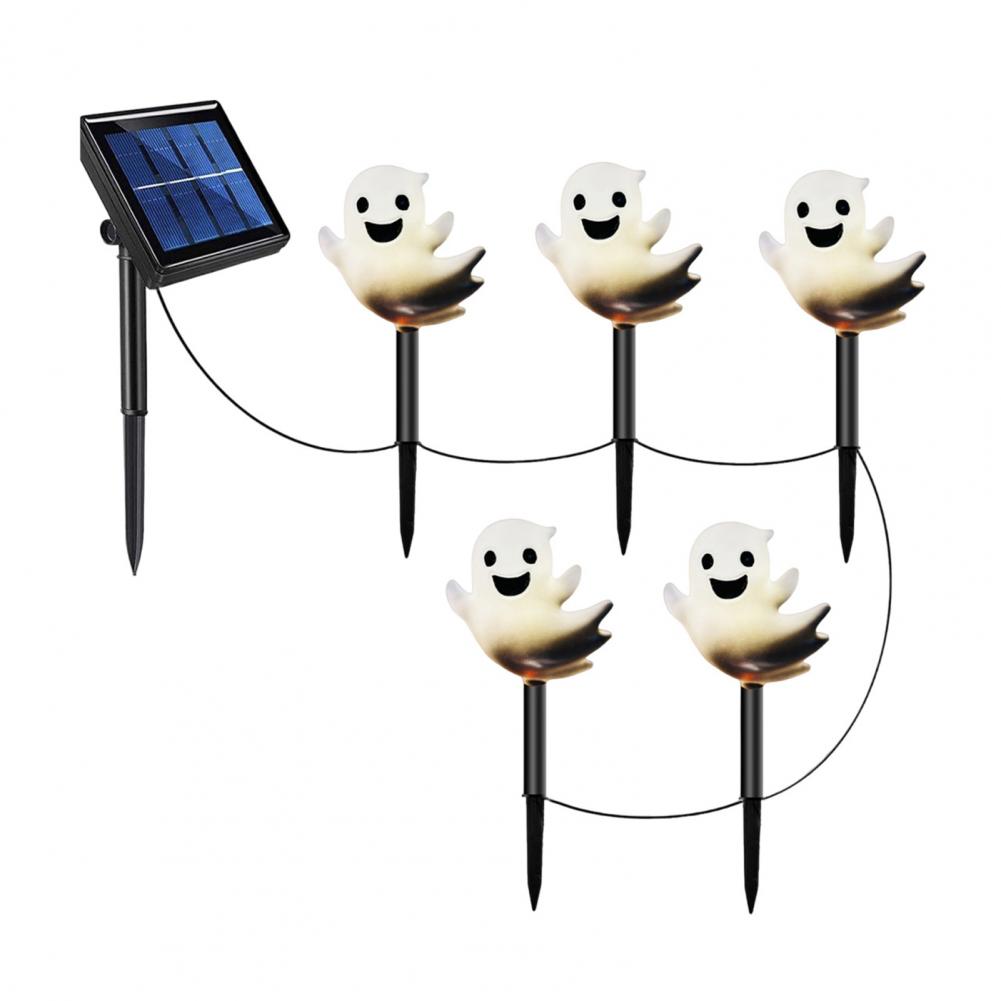 Halloween Light Solar Led Halloween Decoration Spooky Solar Halloween Ghost Pathway Lights Weather-resistant 3d Outdoor