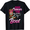 Brustkrebs Cowgirl Texas Südlich Gib Krebs Stiefel Cowboy T-Shirt