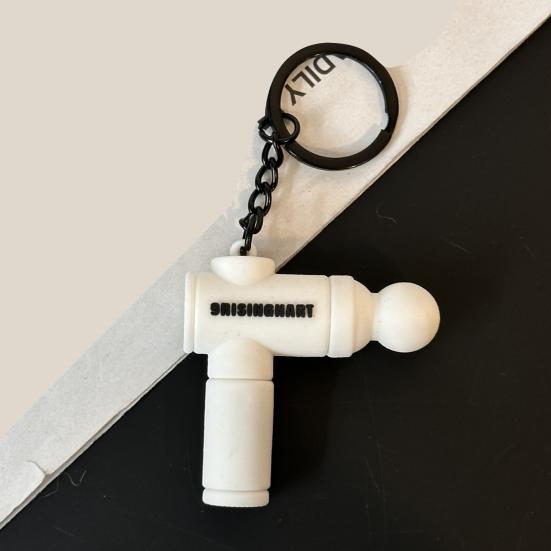 Keychain Pendant Multi-Color Design Lightweight Soft Silicone Mini Fascial Machine Shape Keychain Portable Decompression Toy Backpacks Fitness