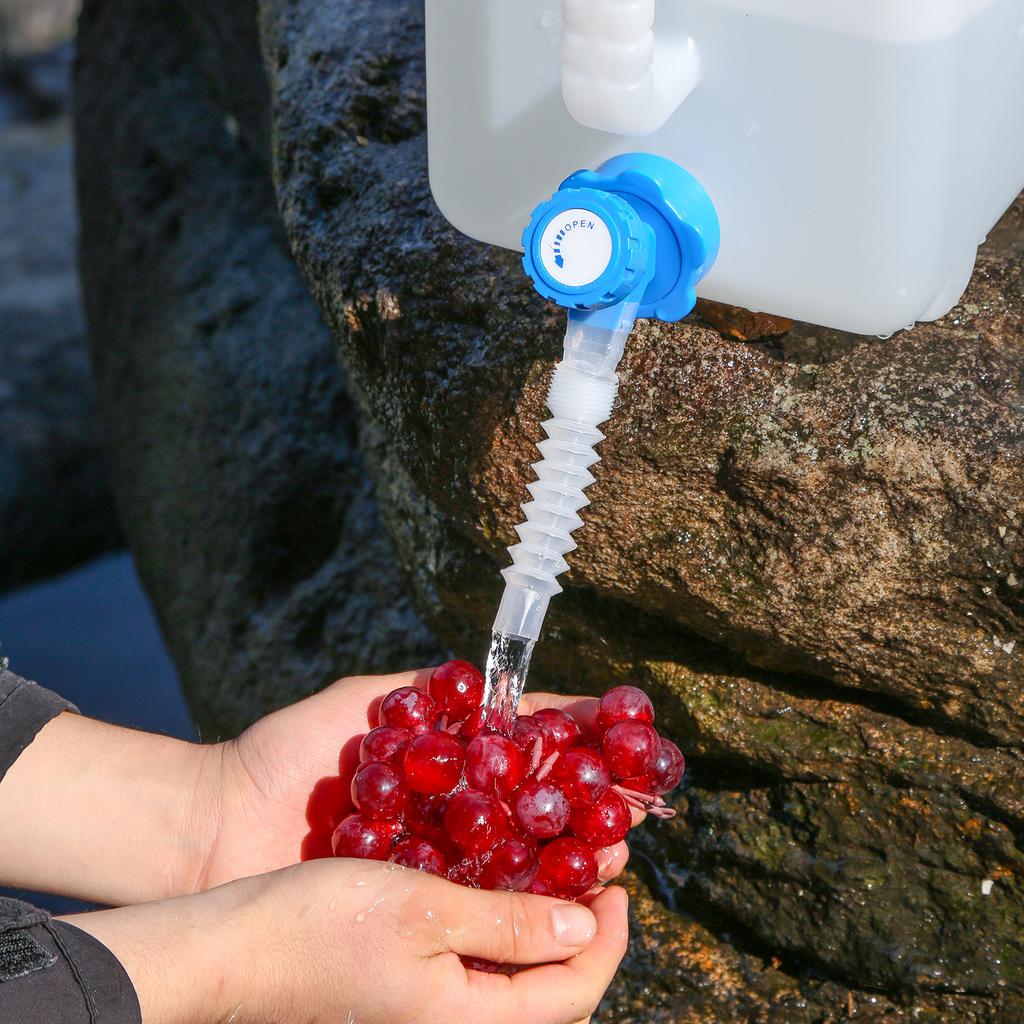 4 Gallon/15L Camping Water Jug Water Storage Containers Water Dispenser Carrier for Camping Outdoor Hiking Supplies